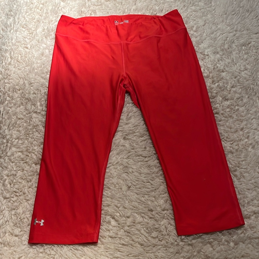 Bright pink Under Armour Capri Leggings